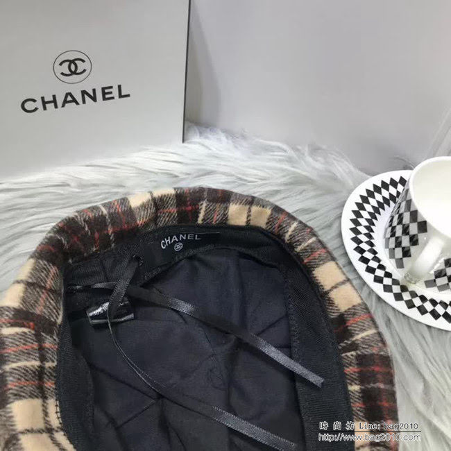 CHANEL香奈兒 秋冬小香風專櫃新品 火爆經典款貝雷帽 百搭南瓜帽 LLWJ8338